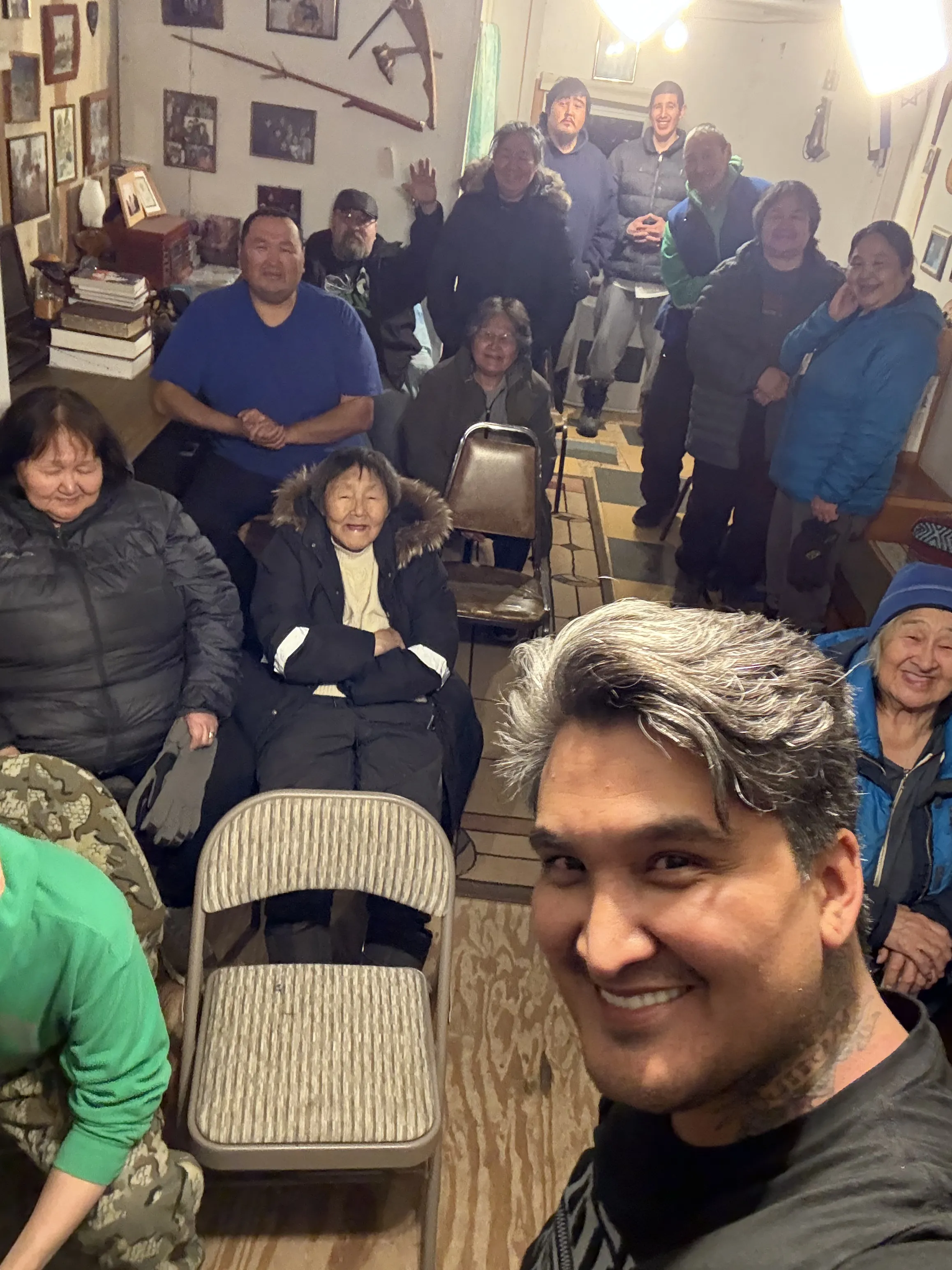 Late-year village visits, community gatherings, and cold-season preparations.